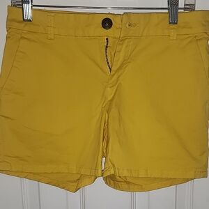 Bright Yellow Shorts,Size 2,Gap